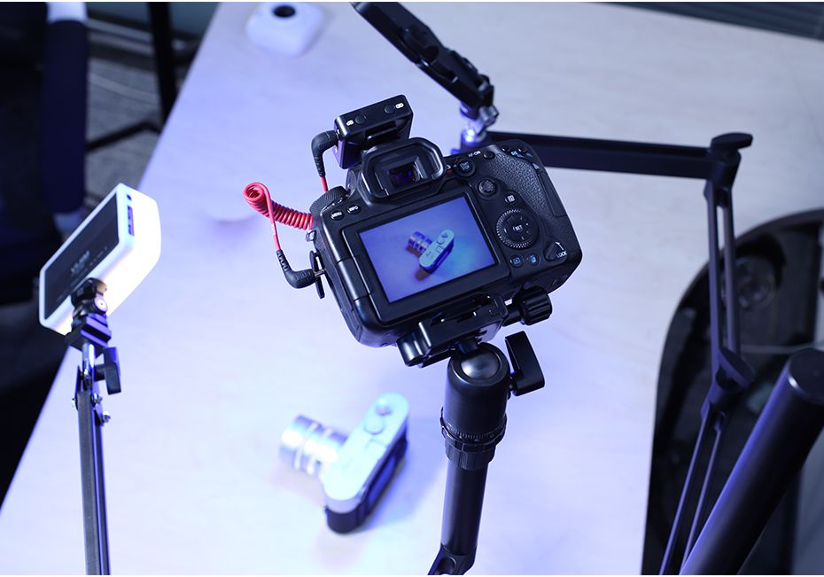 UURIG stolní ramena - držák světel, kamery a mikrofonu pro selfie natáčení a stream 15